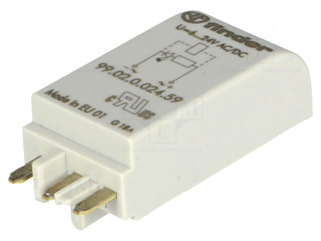 Signaalmodule; socket; Signalering: LED; Kleur: groen; 6÷24VDC Signaalmodule; socket; Signalering: LED; Kleur: groen; 6÷24VDC